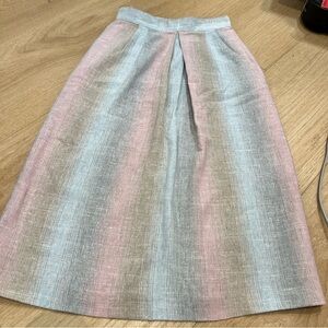 Multicolor Pleated Blend Skirt